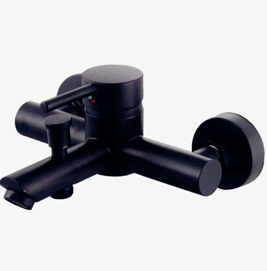 Rubinetto vasca modello Ray Black nero opaco, design elegante per bagno