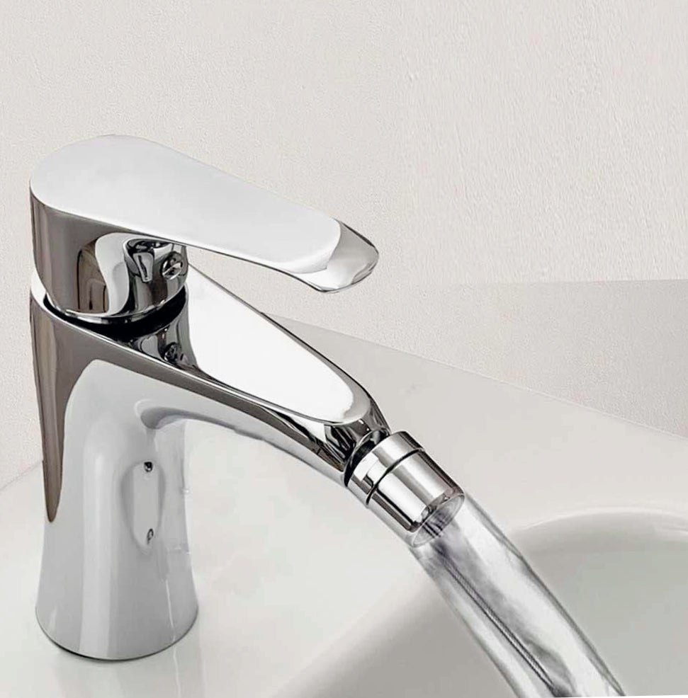 Rubinetto per bidet modello Love, miscelatore moderno - elegante e funzionale