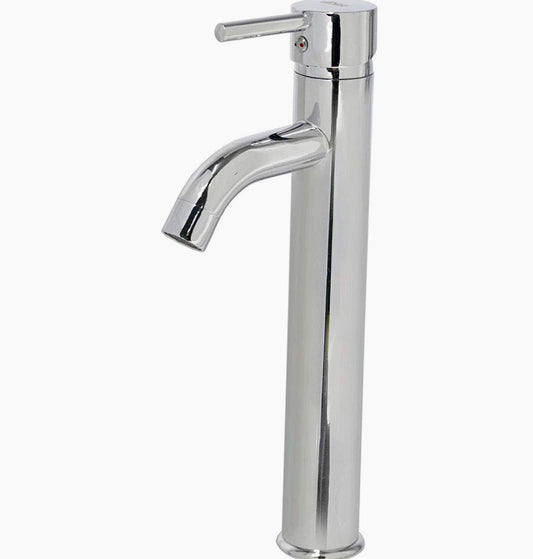 Rubinetto lavabo bagno modello Pisa, canna alta moderno - elegante e funzionale