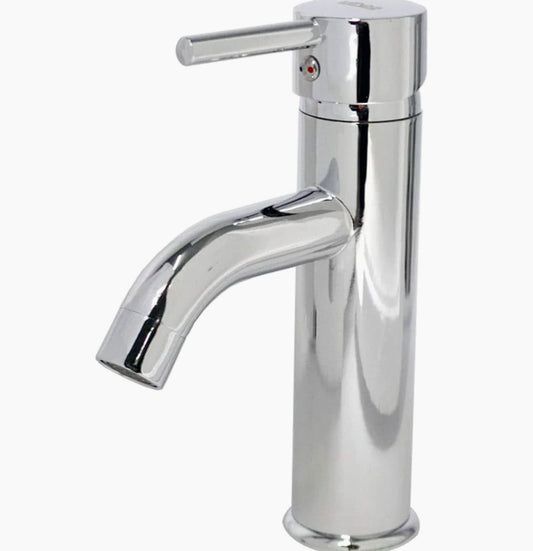 Rubinetto miscelatore per lavabo bagno modello Pisa, canna bassa - elegante e funzionale