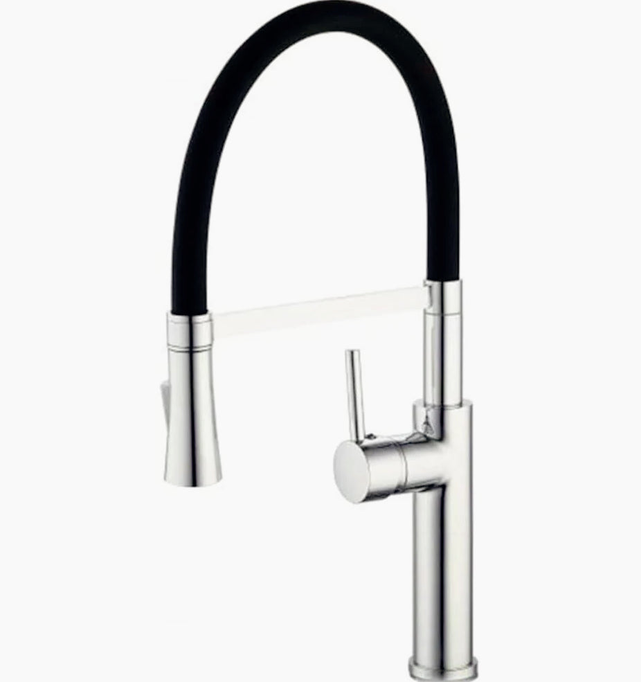 Rubinetto da cucina a canna alta con doccetta in silicone, 2 modalità di getto - design moderno e pratico