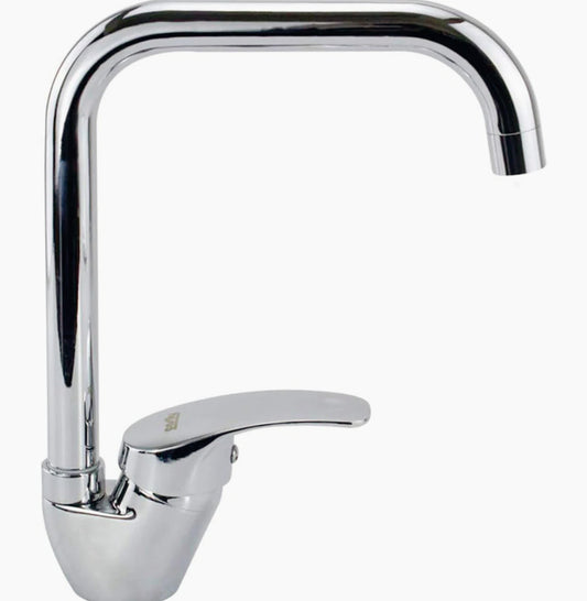 Rubinetto per cucina a canna alta quadrata, miscelatore per lavandino - design moderno e curato
