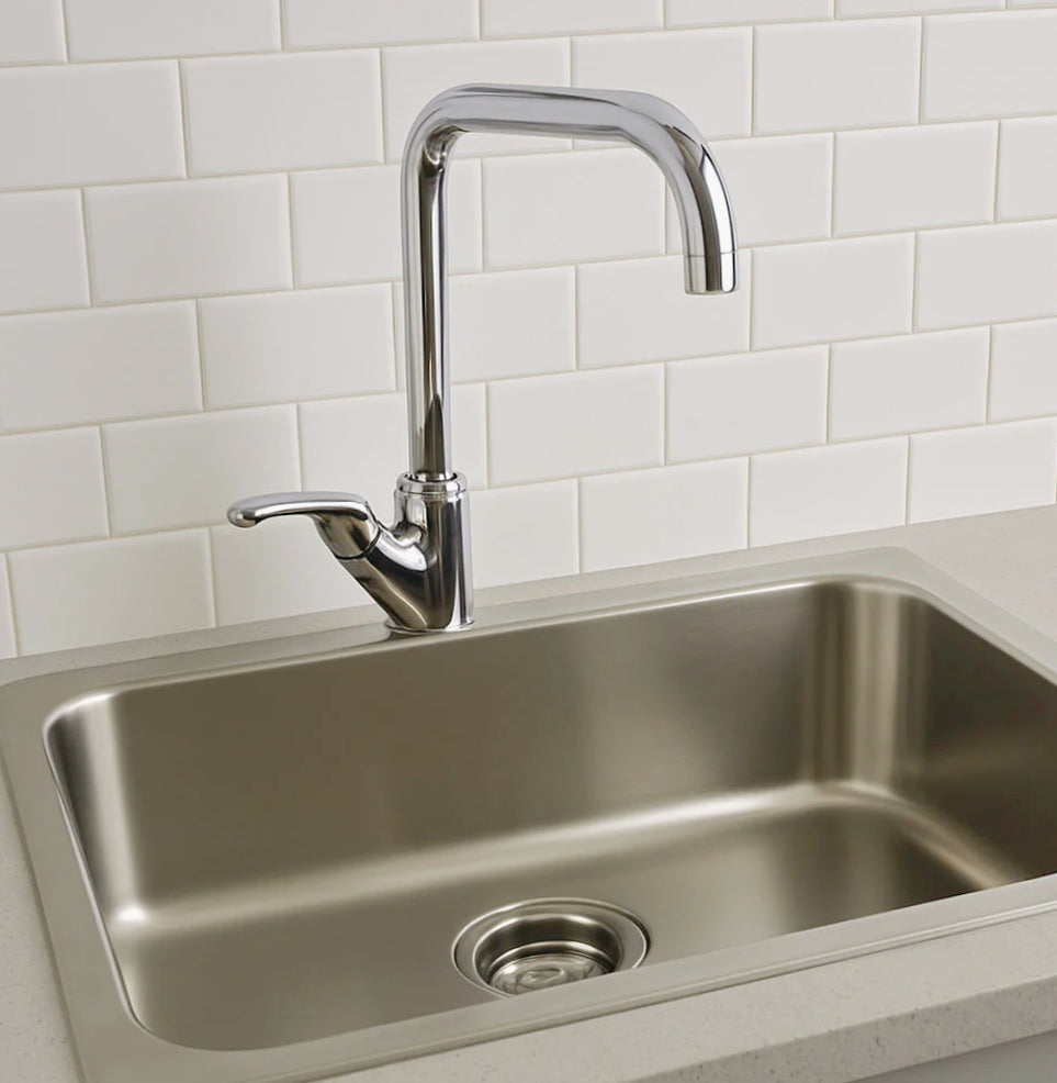 Rubinetto per cucina a canna alta quadrata, miscelatore per lavandino - design moderno e curato