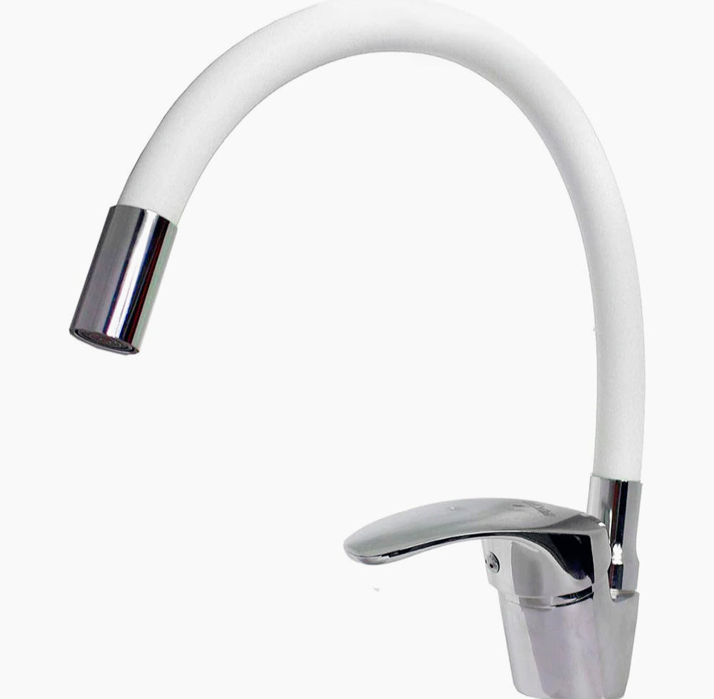 Rubinetto da lavello canna alta flessibile in silicone orientabile - pratico e funzionale