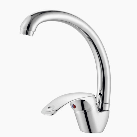 Rubinetto lavello cucina canna alta miscelatore orientabile - moderno e funzionale