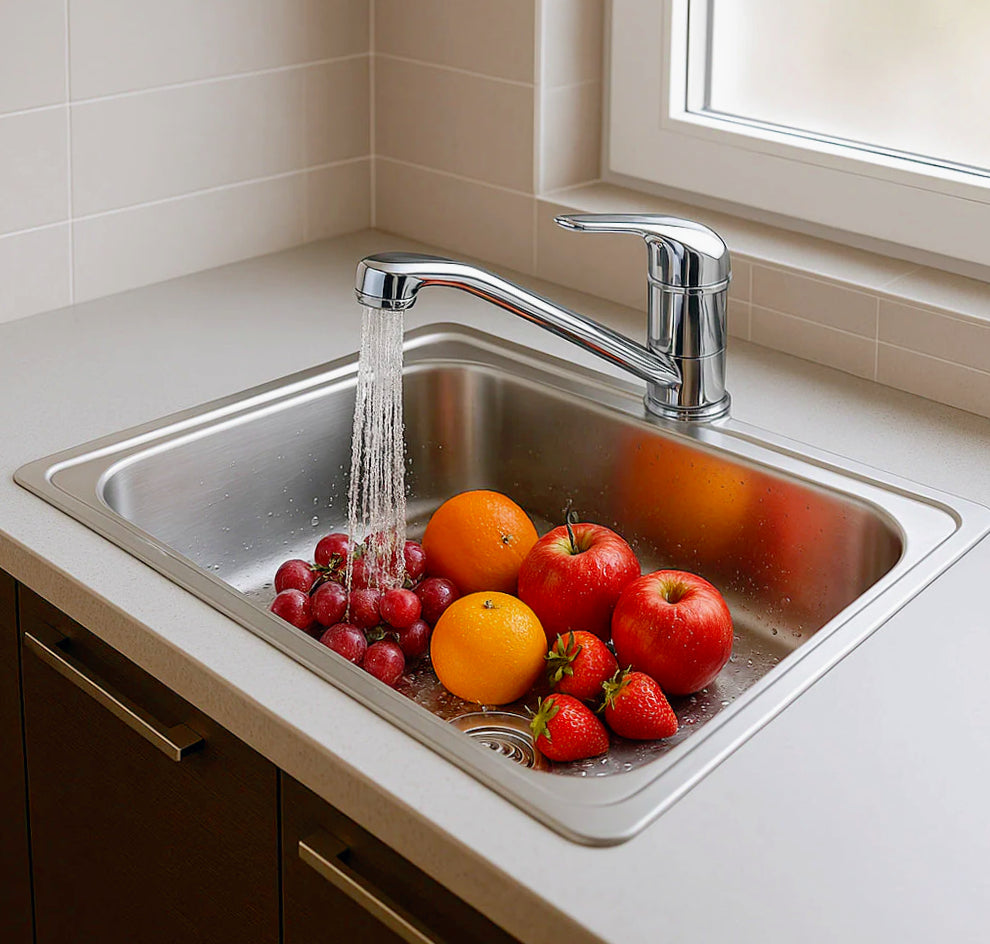 Rubinetto lavello cucina canna bassa miscelatore orientabile - pratico e moderno