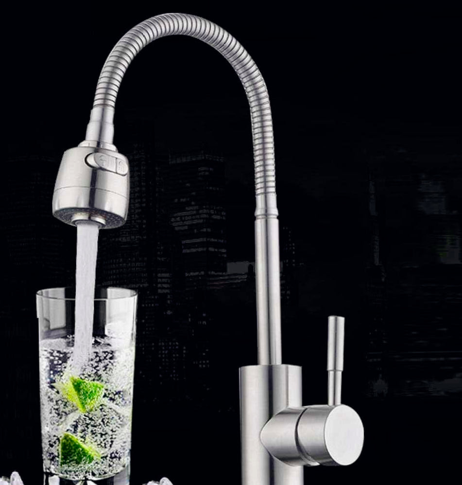 Rubinetto lavello cucina doppio getto canna flessibile - pratico e moderno