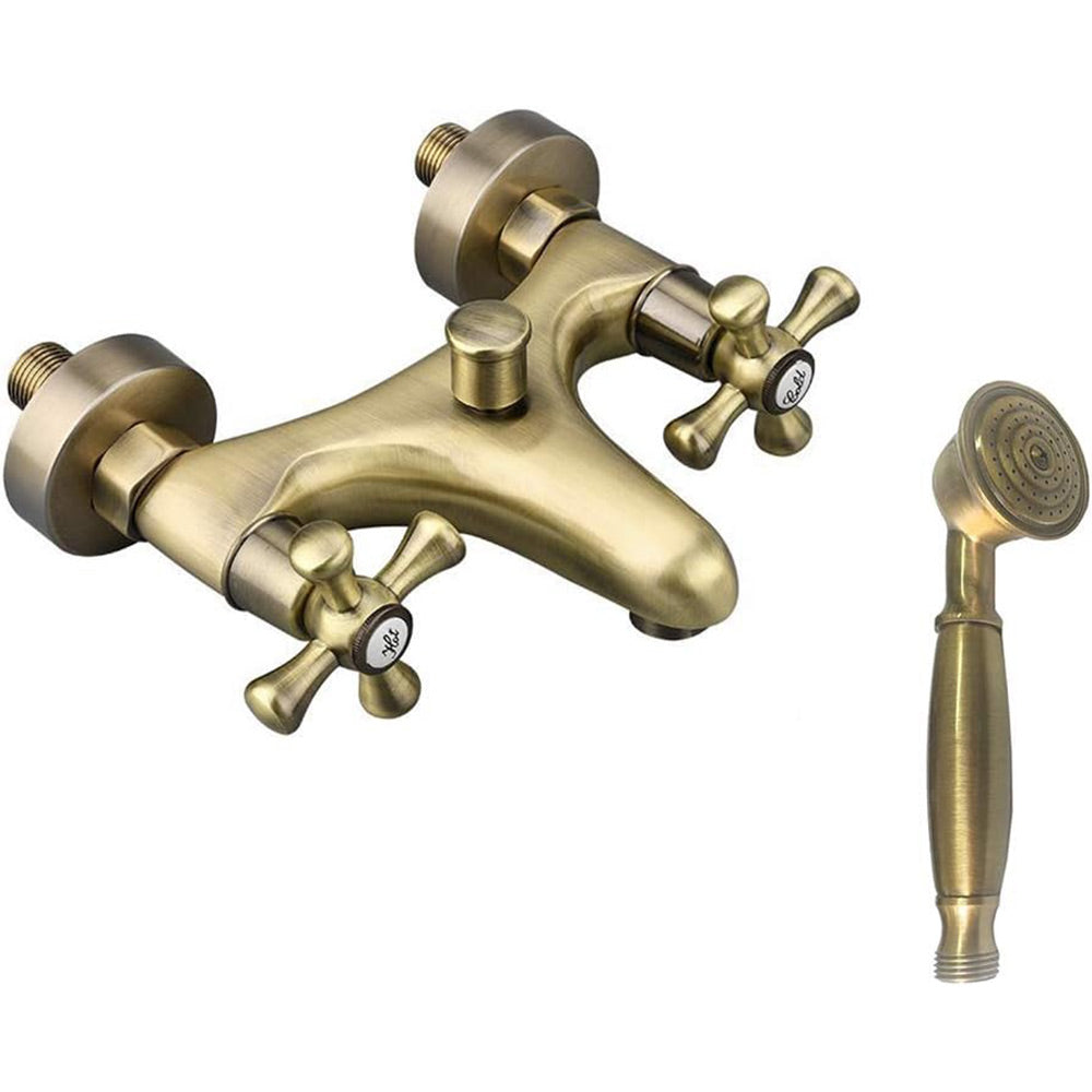 Rubinetto modello Roma bronzo opaco – soluzione completa per bagno (lavabo, bidet, vasca, doccia) – stile sofisticato