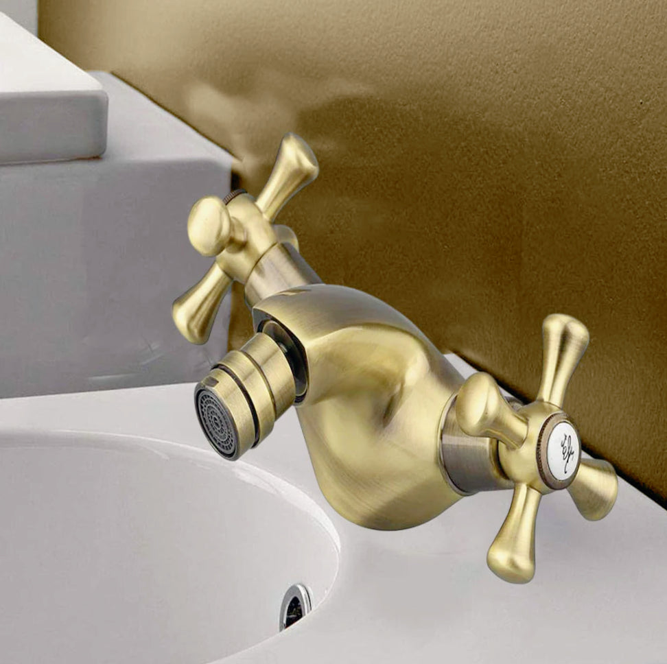 Rubinetto modello Roma bronzo opaco – soluzione completa per bagno (lavabo, bidet, vasca, doccia) – stile sofisticato