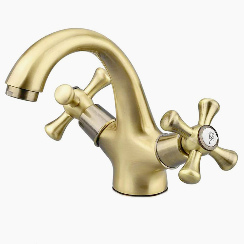 Rubinetto modello Roma bronzo opaco – soluzione completa per bagno (lavabo, bidet, vasca, doccia) – stile sofisticato