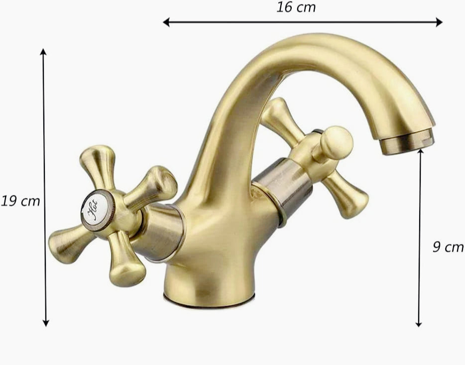Rubinetto modello Roma bronzo opaco – soluzione completa per bagno (lavabo, bidet, vasca, doccia) – stile sofisticato