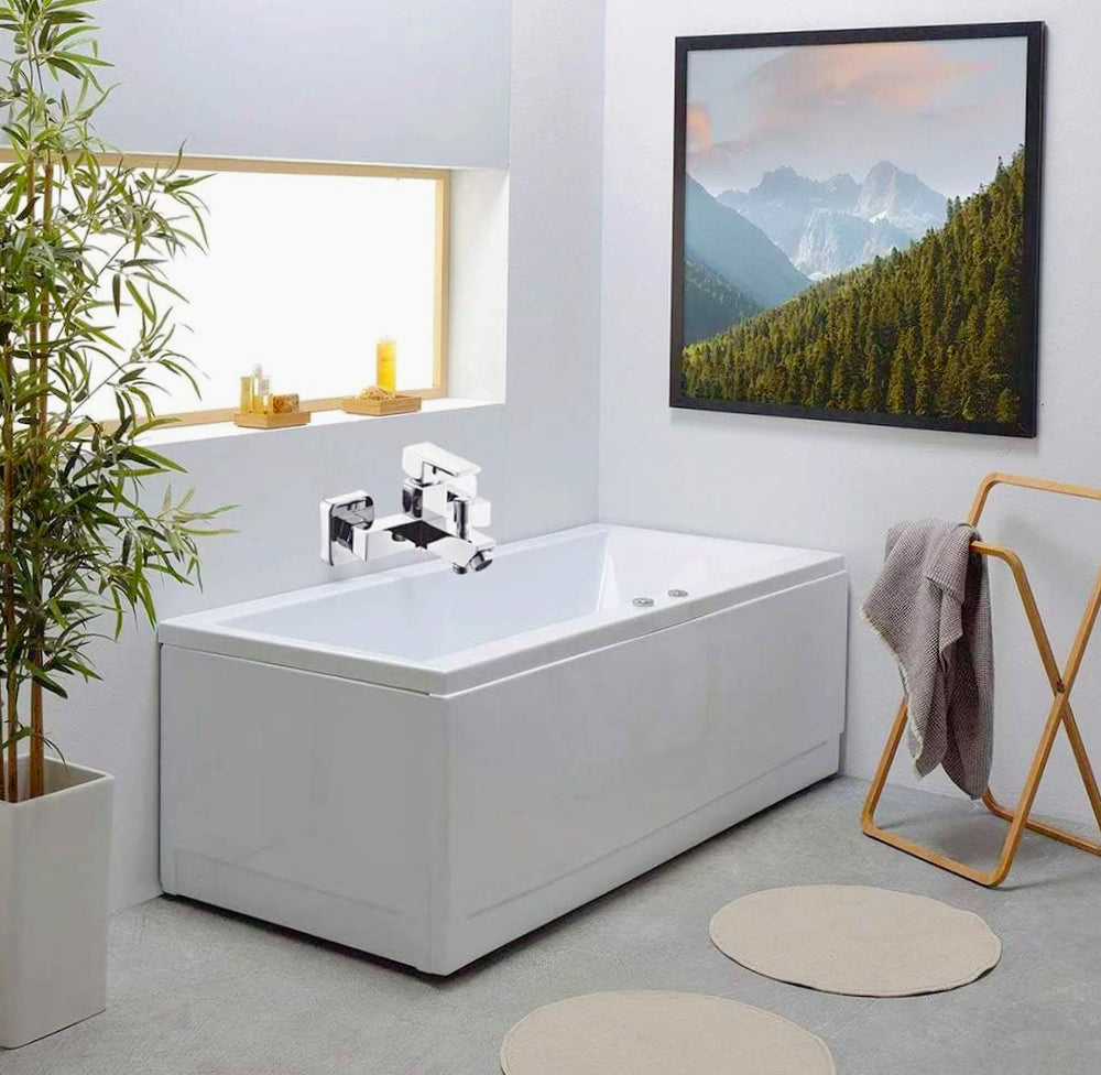 Rubinetto vasca da bagno cromato lucido modello Firenze - elegante e resistente