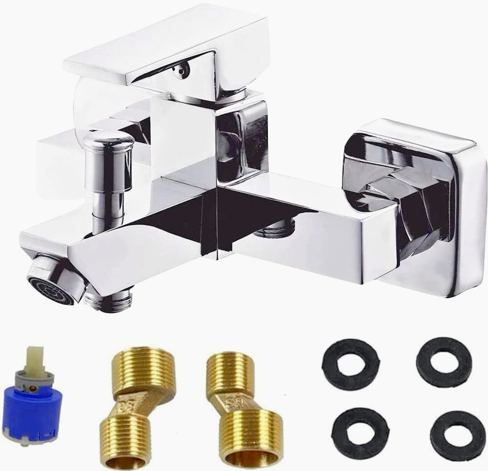 Rubinetto vasca da bagno cromato lucido modello Firenze - elegante e resistente