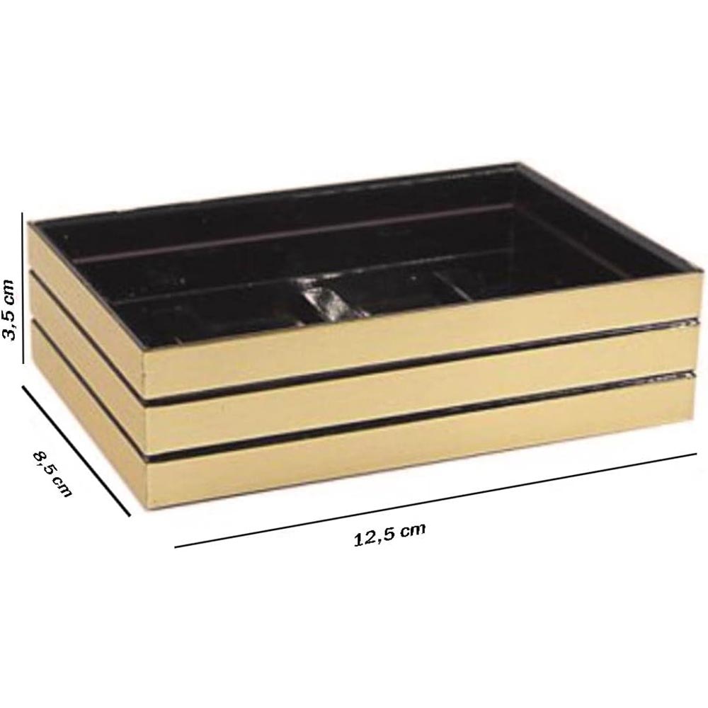 Set accessori bagno 3 pezzi oro a righe dispenser bicchiere piattino - ambraled