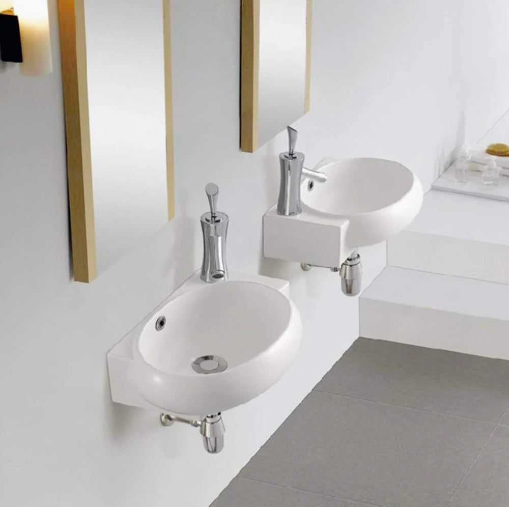 Sifone bottiglia ¼ cromato con scarico sotto lavabo, cromato lucido - ambraled