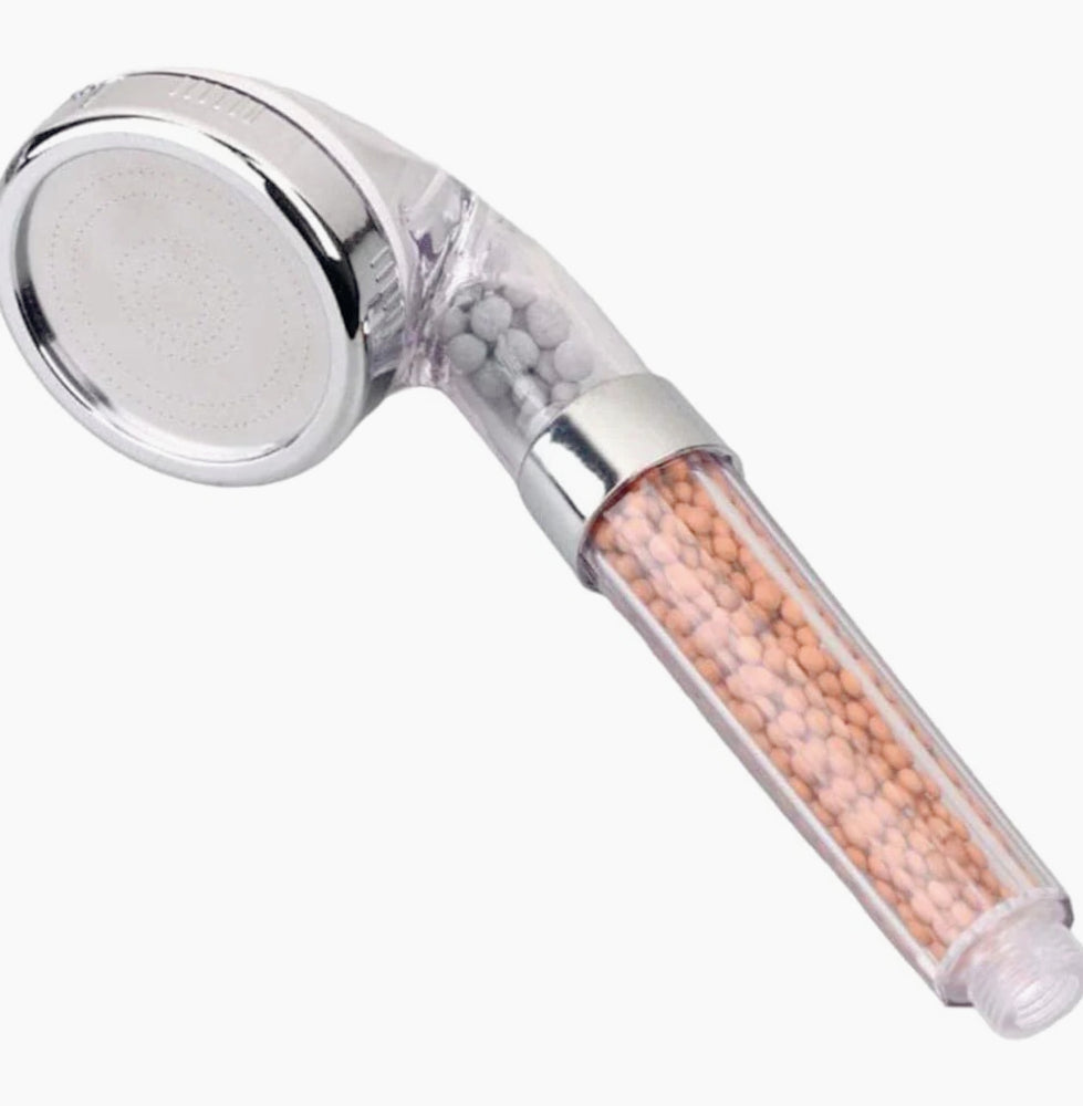 Soffione doccia con filtro depuratore a sassi 3 filtri anticalcare - ambraled