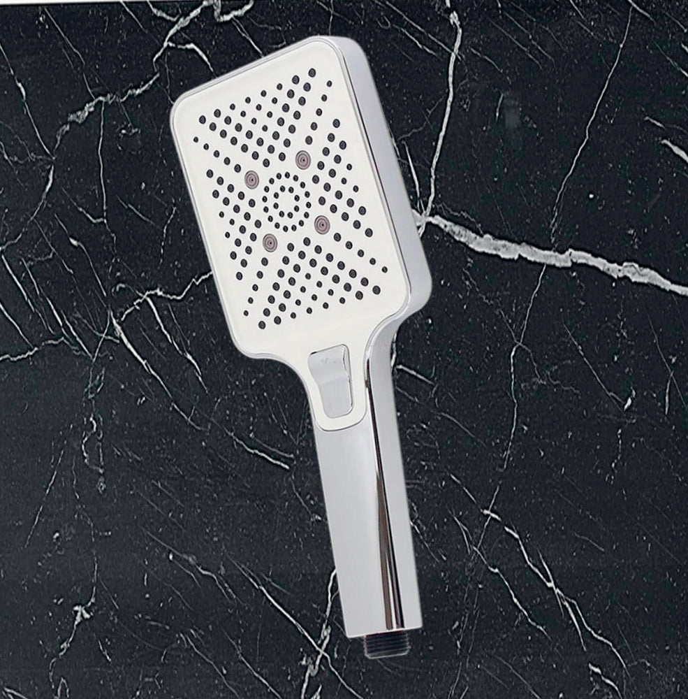 Soffione doccia quadrato triplo getto attacco ½" - ambraled