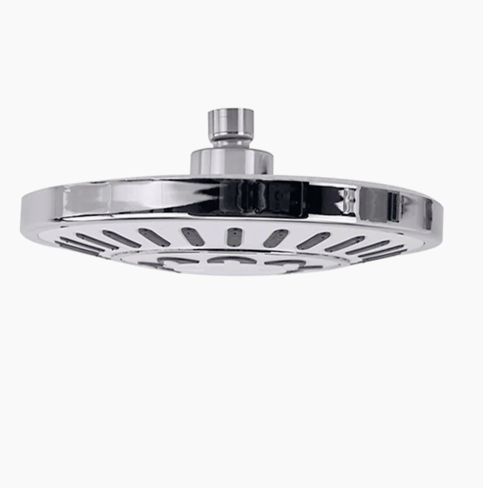 Soffione doccia tondo in ABS con filtro anticalcare integrato - ambraled