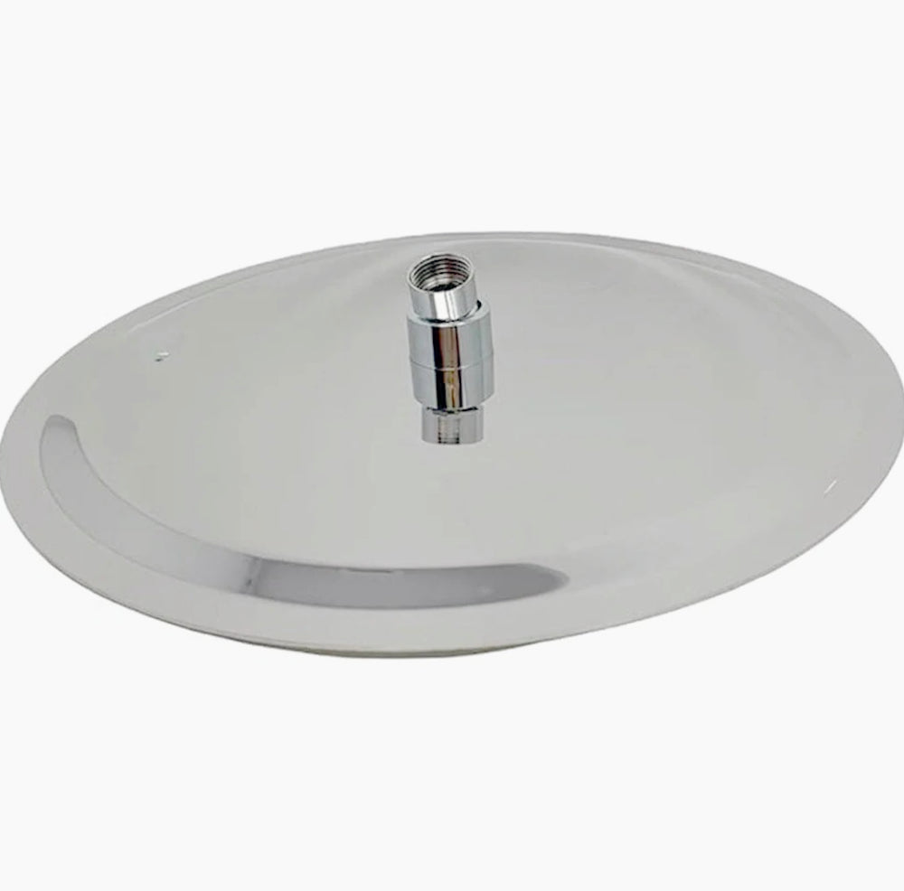 Soffione doccia tondo slim 30 cm – Effetto pioggia, attacco 1/2" - ambraled