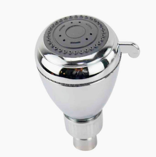 Soffione per doccia tondo cromato lucido – Multigetto, diametro 7 cm - ambraled