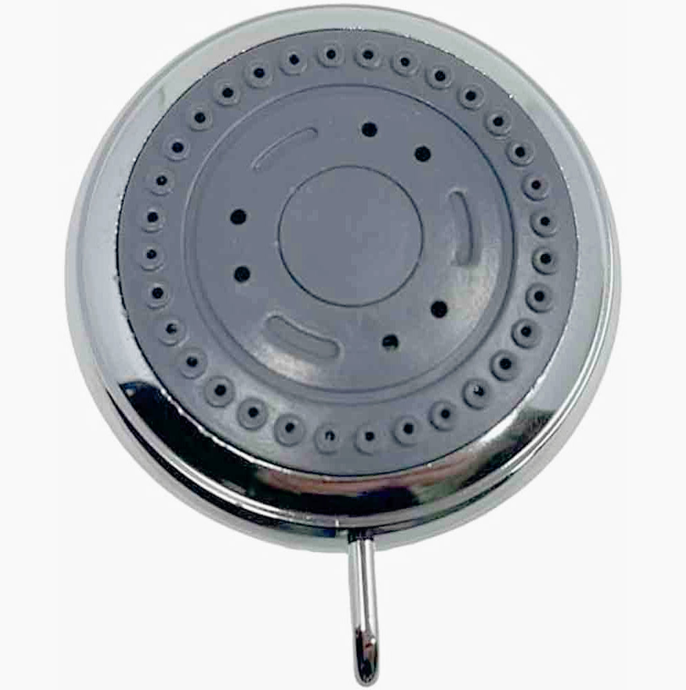 Soffione per doccia tondo cromato lucido – Multigetto, diametro 7 cm - ambraled