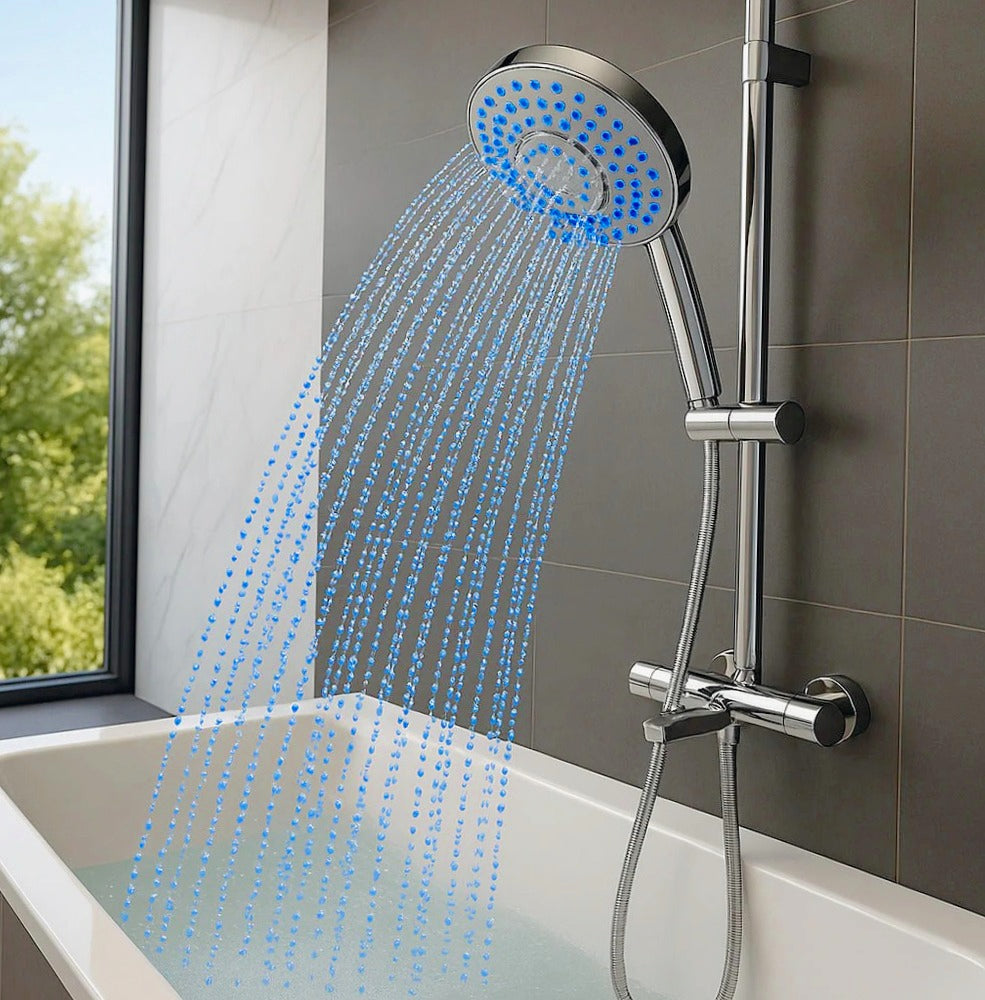 Soffione per vasca da bagno e doccia – Getto regolabile - ambraled