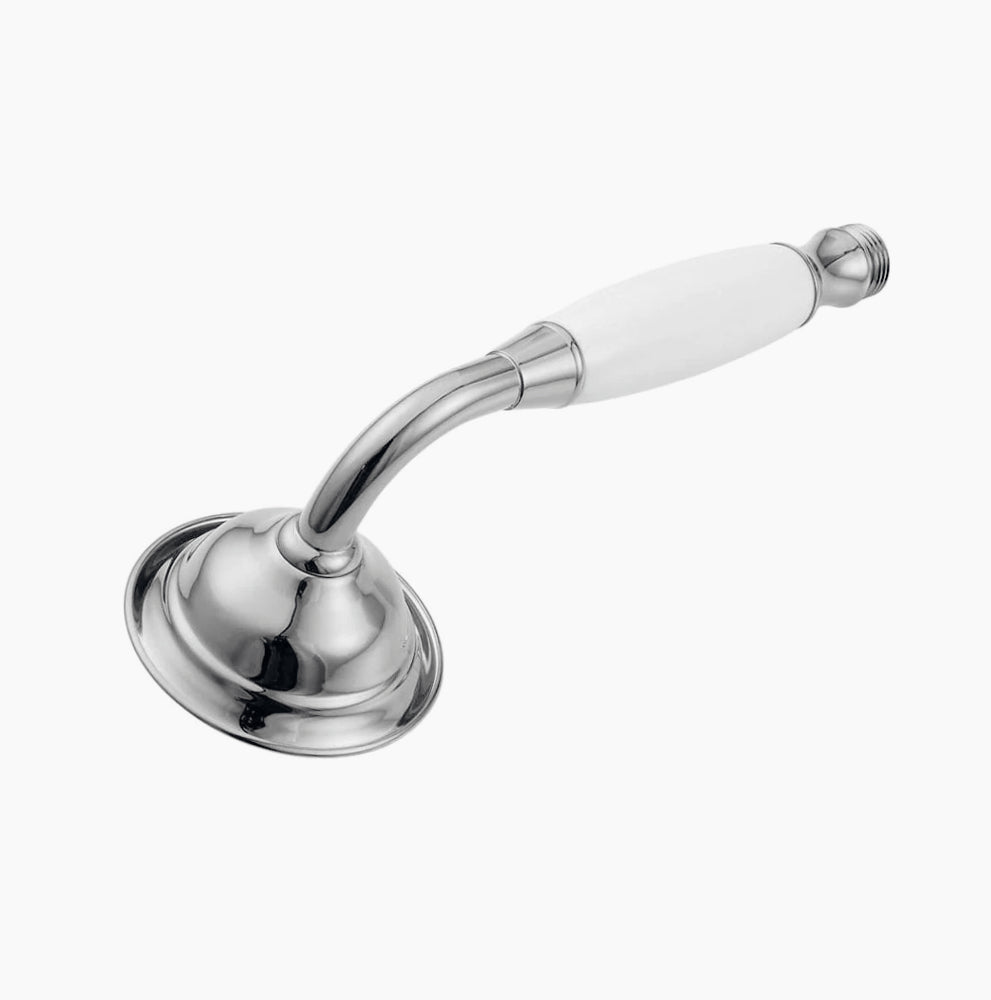 Soffione stile retrò con tubo flessibile 1,8 m – Supporto a muro - ambraled