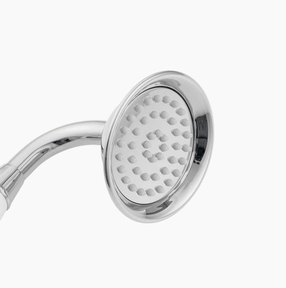 Soffione stile retrò con tubo flessibile 1,8 m – Supporto a muro - ambraled