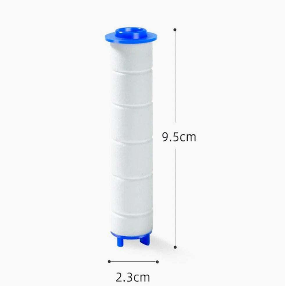 Soffione doccia con filtro anticalcare 3 getti d'acqua tasto ON/OFF - ambraled