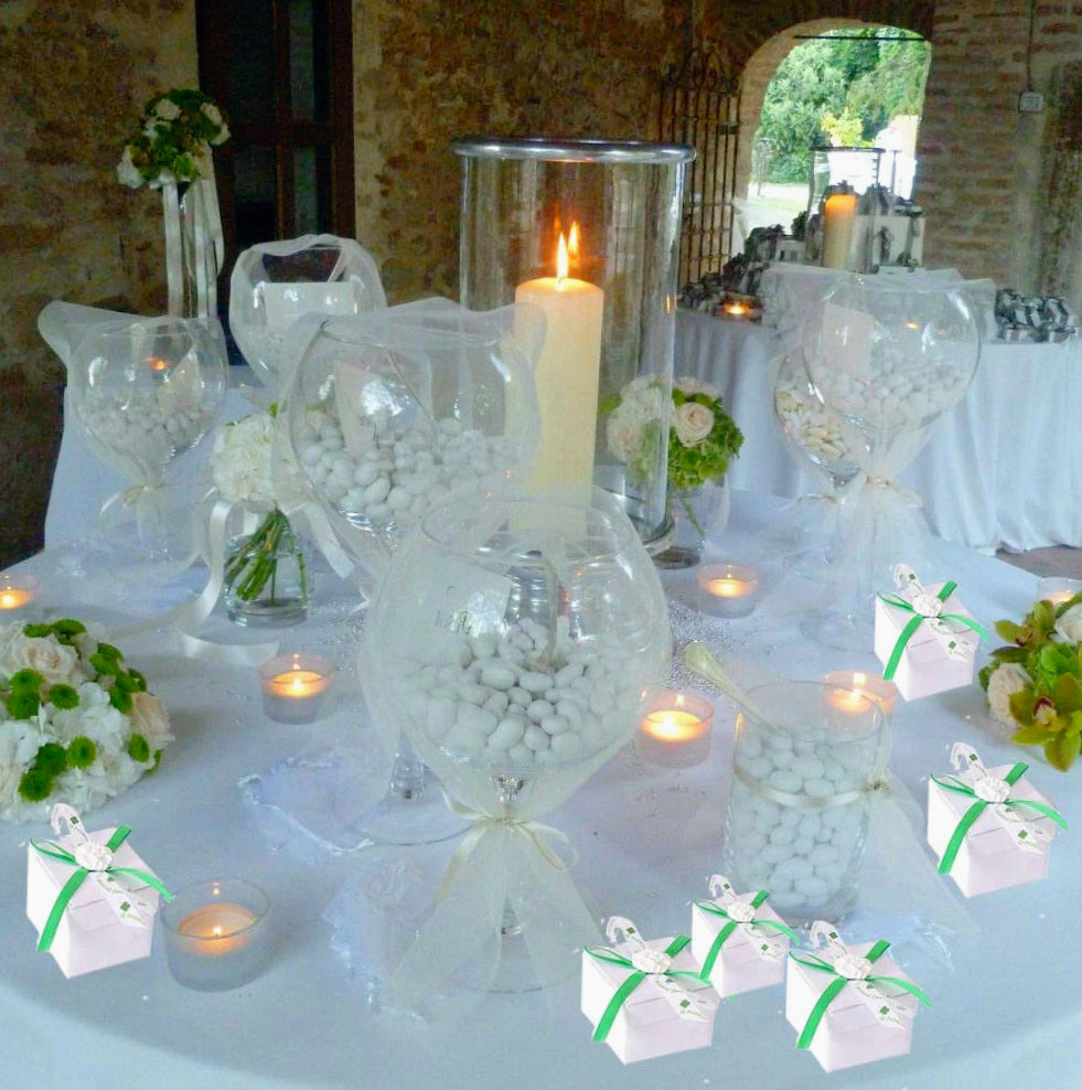 12 scatoline portaconfetti – bomboniere per promessa di matrimonio - ambraled