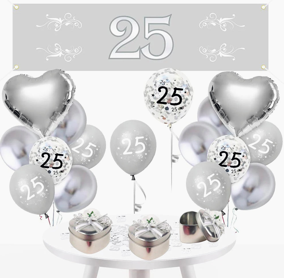12 scatoline portaconfetti cuore – bomboniere per anniversario 25 anni - ambraled