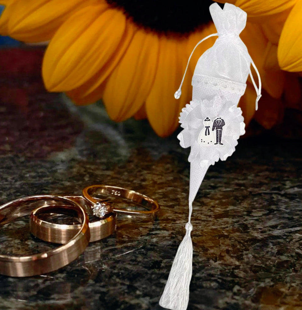 Cono portariso – portaconfetti per matrimonio e confettata - ambraled