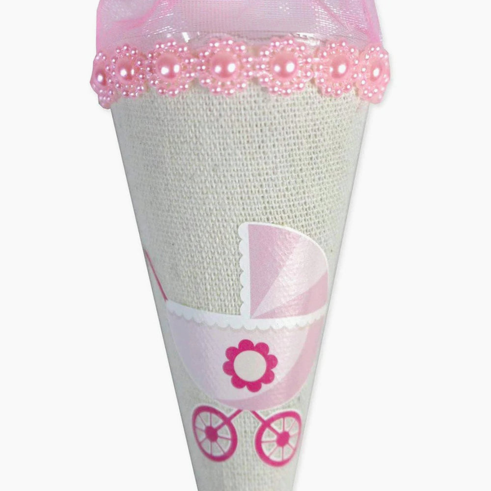 Coni portaconfetti – battesimo, nascita & baby shower rosa & celeste - ambraled