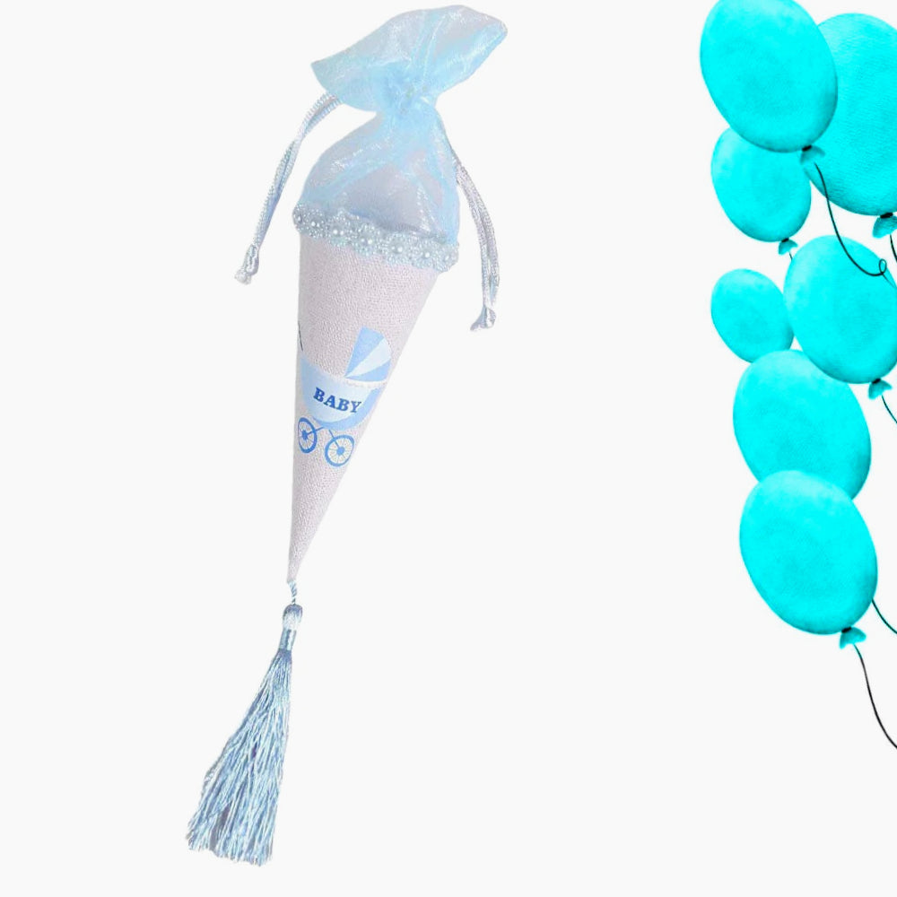Coni portaconfetti – battesimo, nascita & baby shower rosa & celeste - ambraled