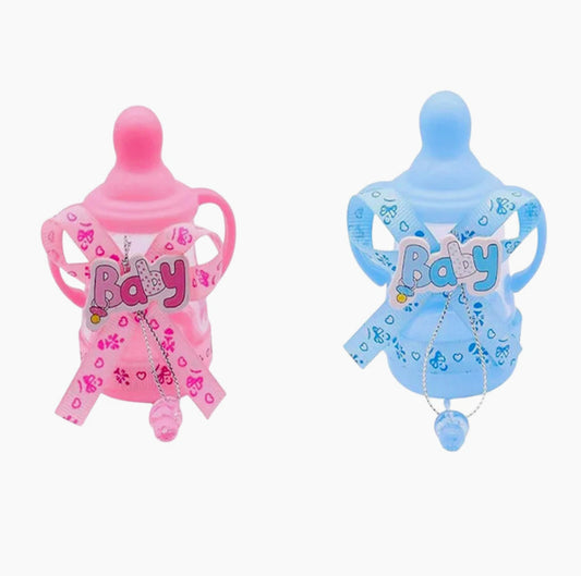Set 12 bomboniere a forma di biberon per battesimo e nascita con portaconfetti - ambraled