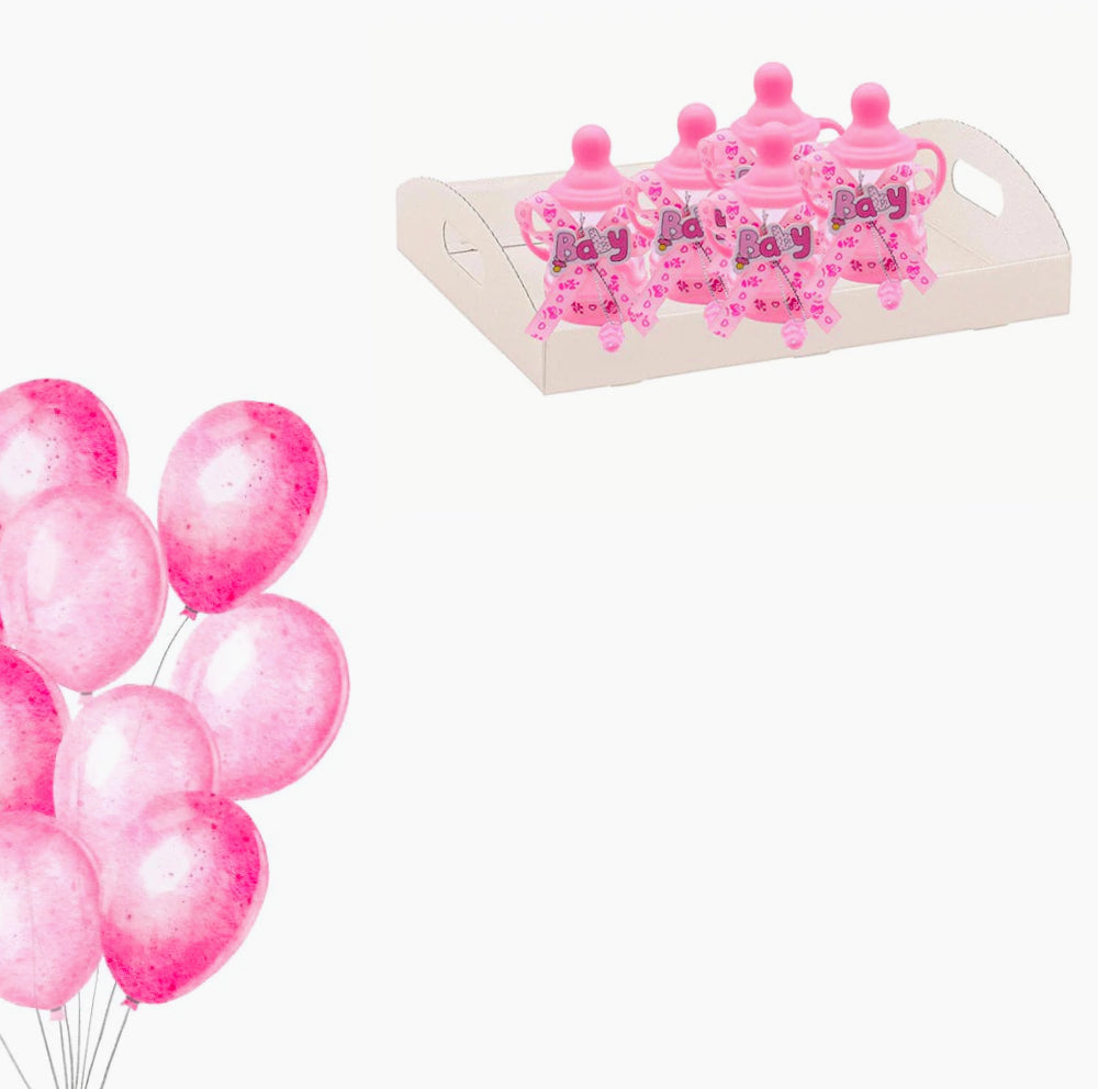 Set 12 bomboniere a forma di biberon per battesimo e nascita con portaconfetti - ambraled