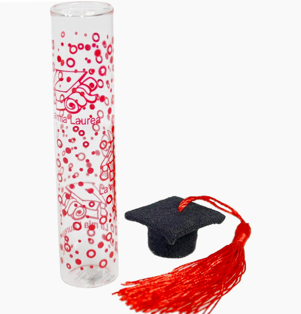 Bomboniere 12 pezzi – cappello laurea vetro portaconfetti - ambraled