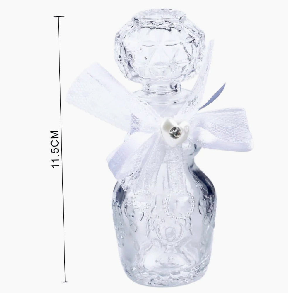 Set 12 bottigliette in vetro per liquori (Whisky, Cognac), perfette come bomboniere - ambraled