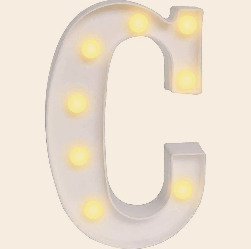 Lettere luminose LED alfabeto A-Z – Luce calda per decorazione casa, compleanni, nozze, feste, bar e eventi - ambraled