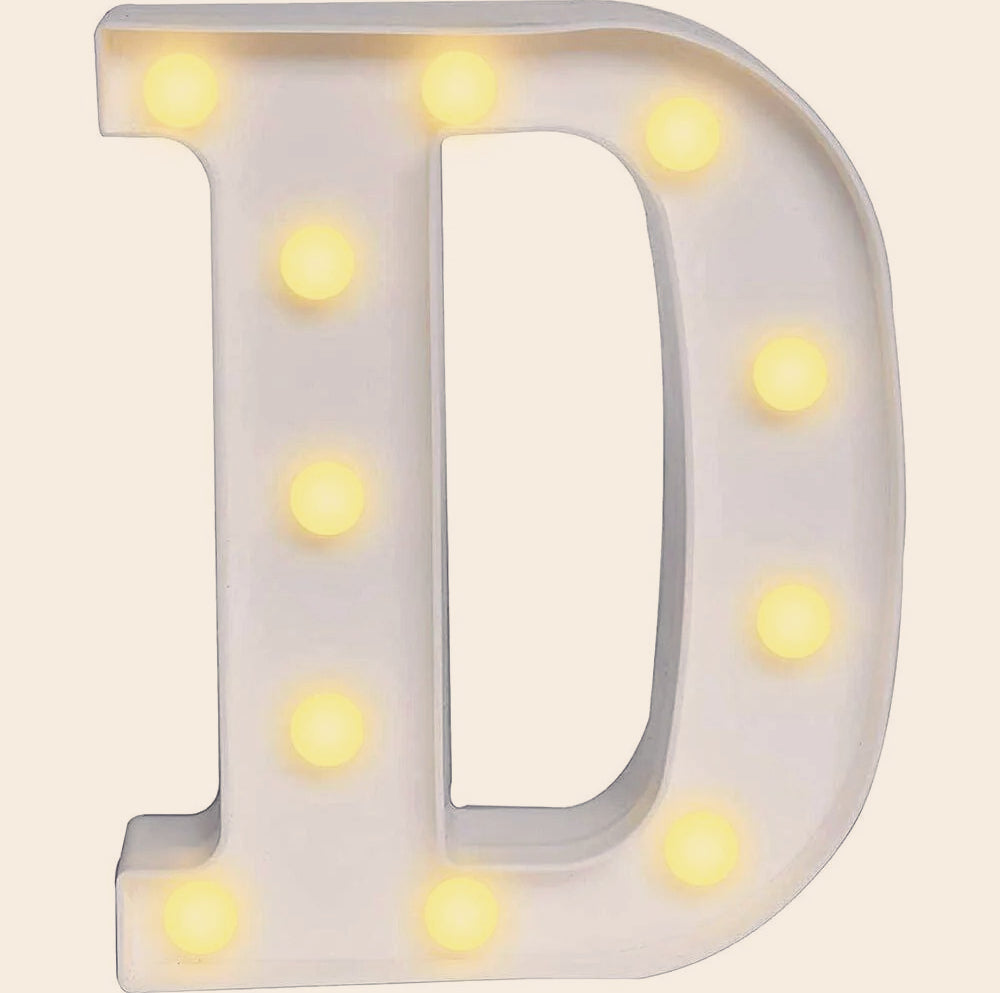 Lettere luminose LED alfabeto A-Z – Luce calda per decorazione casa, compleanni, nozze, feste, bar e eventi - ambraled