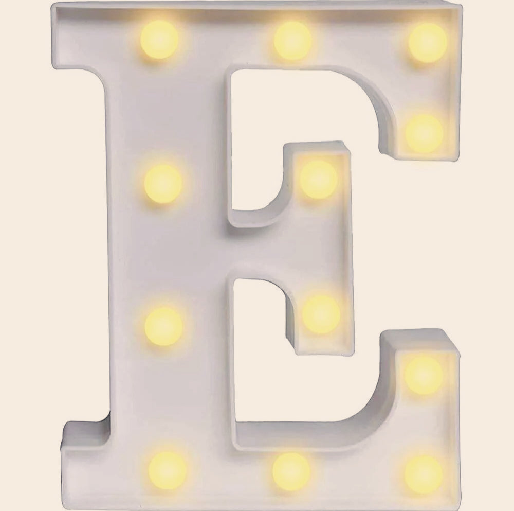 Lettere luminose LED alfabeto A-Z – Luce calda per decorazione casa, compleanni, nozze, feste, bar e eventi - ambraled