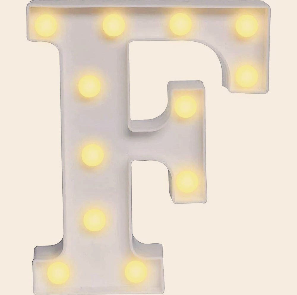Lettere luminose LED alfabeto A-Z – Luce calda per decorazione casa, compleanni, nozze, feste, bar e eventi - ambraled
