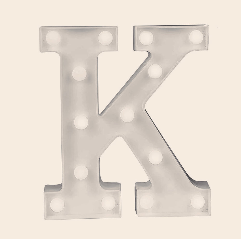 Lettere luminose LED alfabeto A-Z – Luce calda per decorazione casa, compleanni, nozze, feste, bar e eventi - ambraled