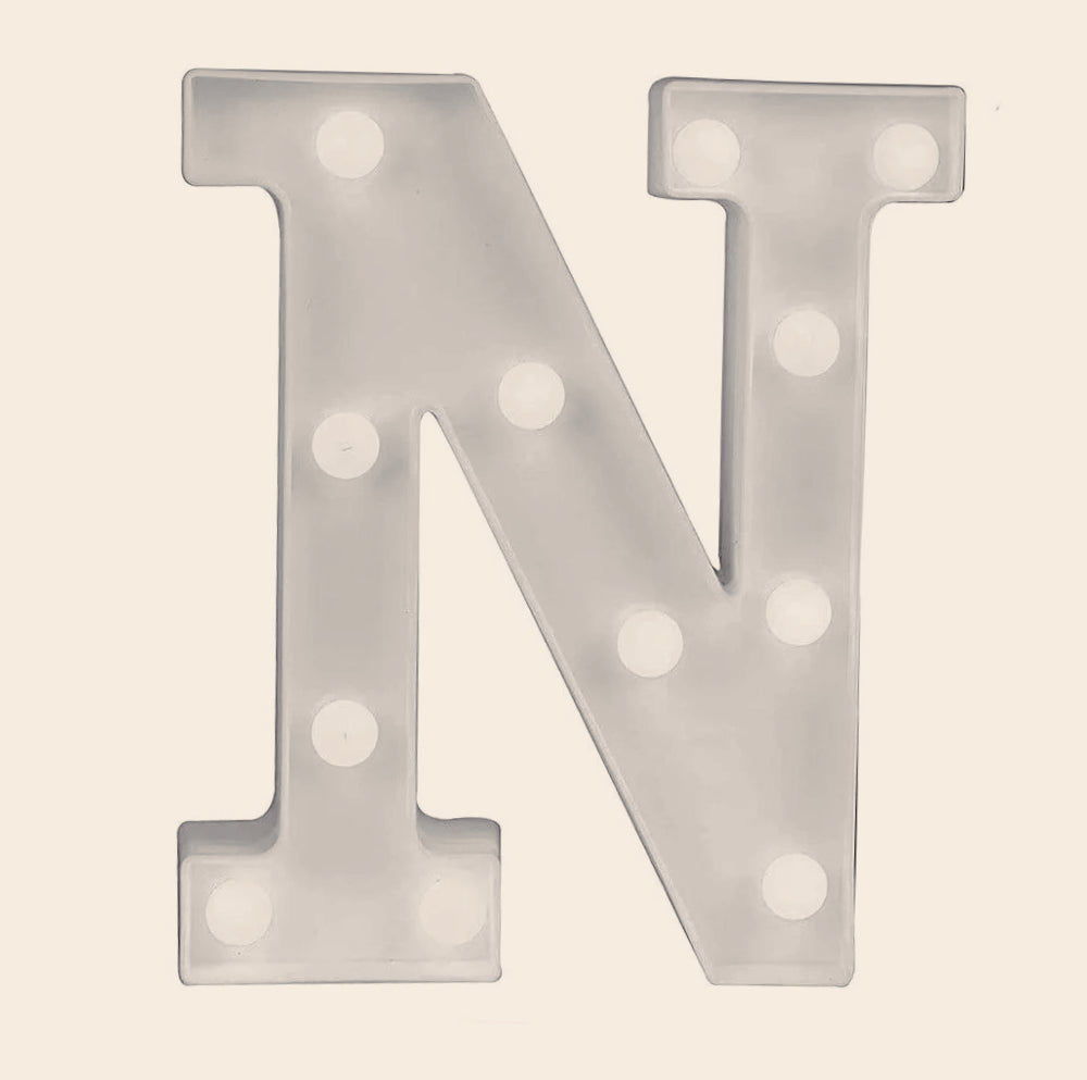 Lettere luminose LED alfabeto A-Z – Luce calda per decorazione casa, compleanni, nozze, feste, bar e eventi - ambraled