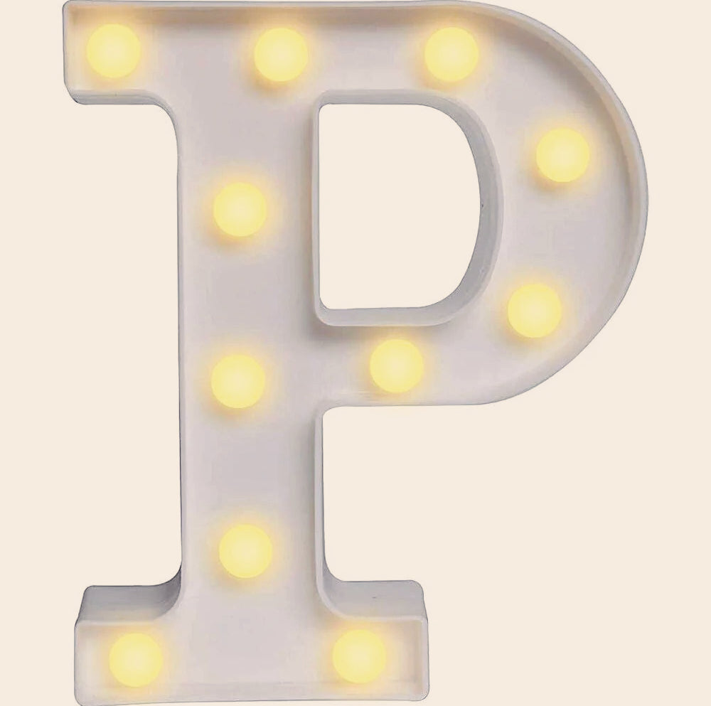 Lettere luminose LED alfabeto A-Z – Luce calda per decorazione casa, compleanni, nozze, feste, bar e eventi - ambraled