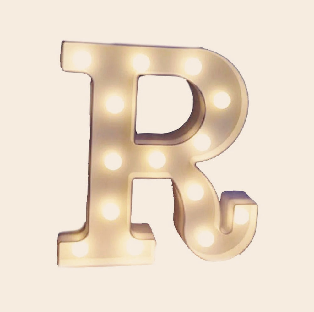 Lettere luminose LED alfabeto A-Z – Luce calda per decorazione casa, compleanni, nozze, feste, bar e eventi - ambraled