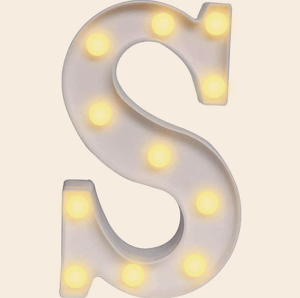 Lettere luminose LED alfabeto A-Z – Luce calda per decorazione casa, compleanni, nozze, feste, bar e eventi - ambraled