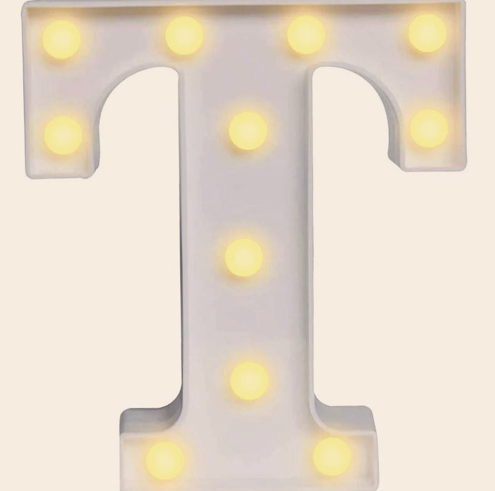 Lettere luminose LED alfabeto A-Z – Luce calda per decorazione casa, compleanni, nozze, feste, bar e eventi - ambraled