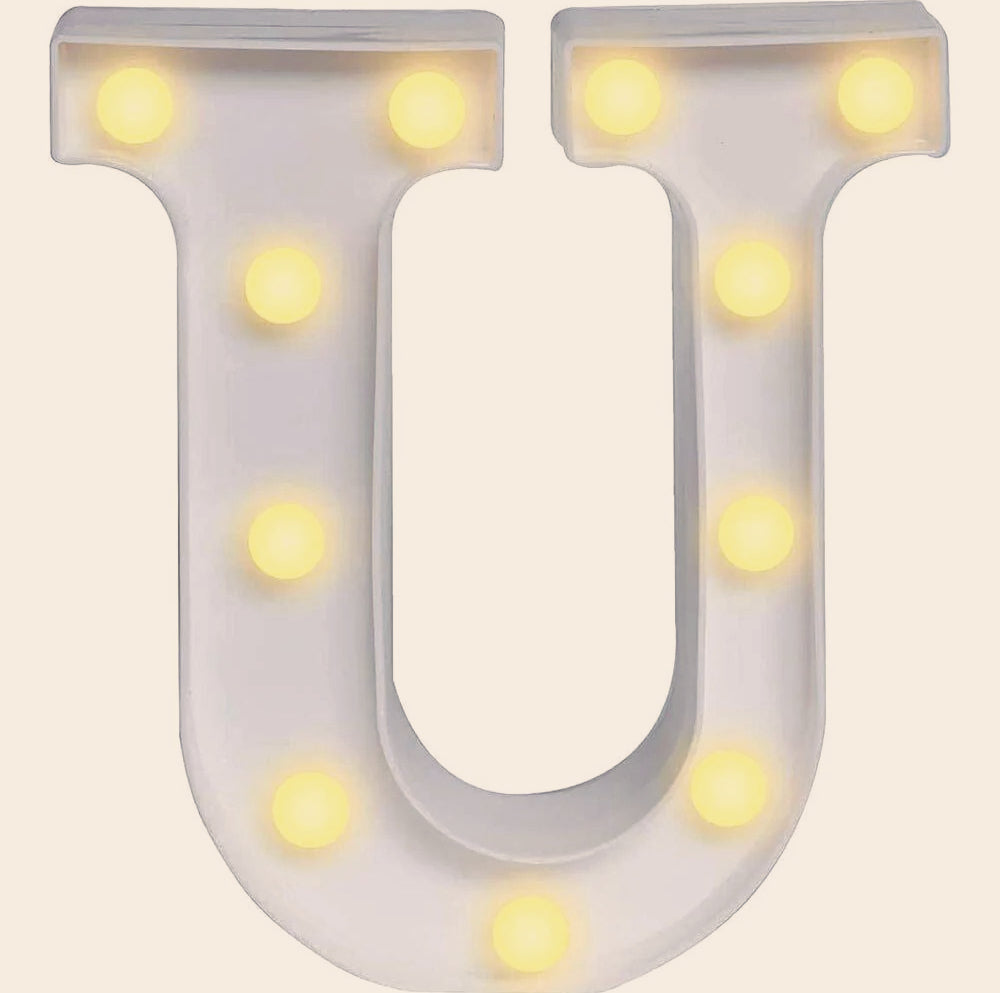 Lettere luminose LED alfabeto A-Z – Luce calda per decorazione casa, compleanni, nozze, feste, bar e eventi - ambraled