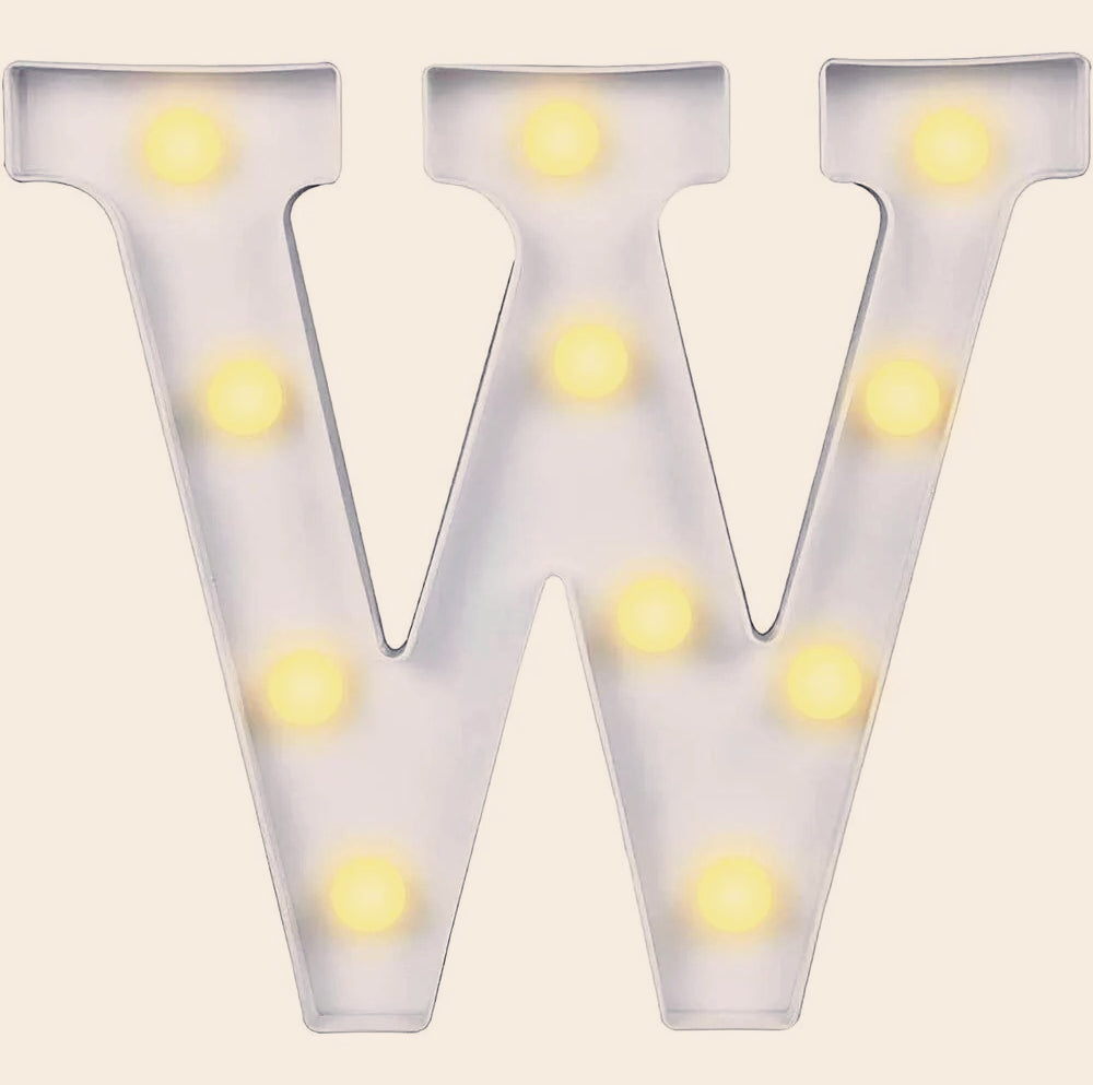 Lettere luminose LED alfabeto A-Z – Luce calda per decorazione casa, compleanni, nozze, feste, bar e eventi - ambraled